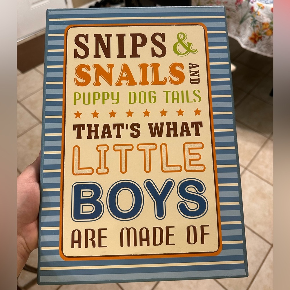 Little Boy Sign